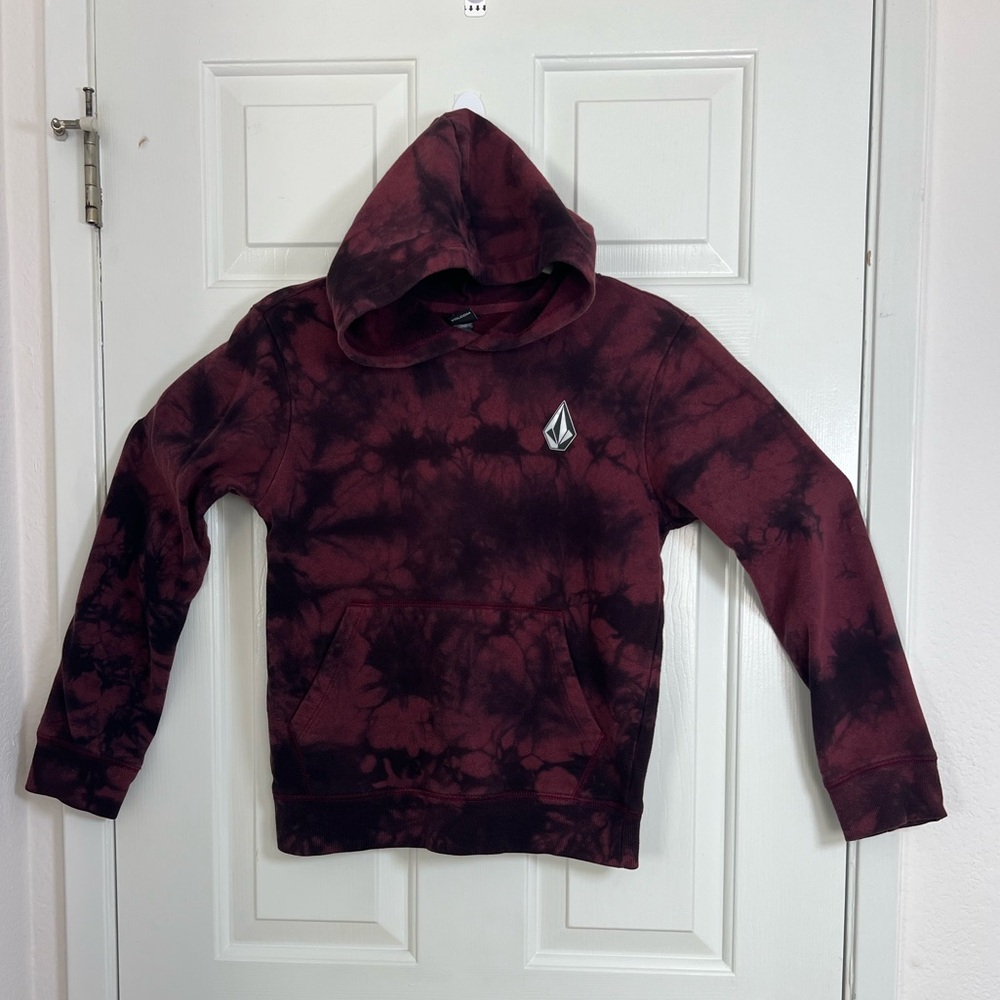 Volcom Burgundy Tie-Dye‎ Sweatshirt